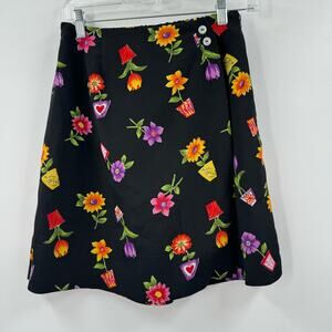 Vintage 90s Kathie Lee Garden Patterned Skort